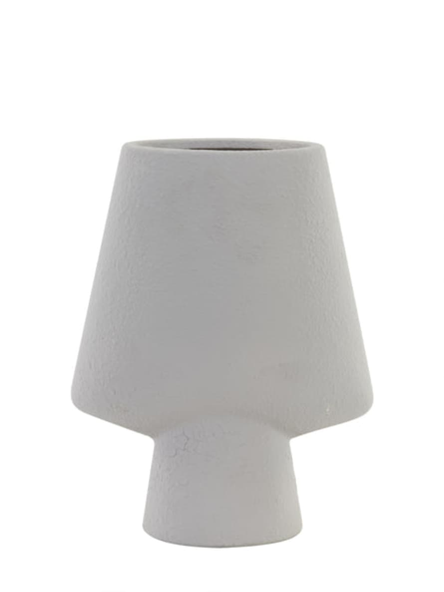 Light & Living Ciara Grey Ceramic Sculptural Vase