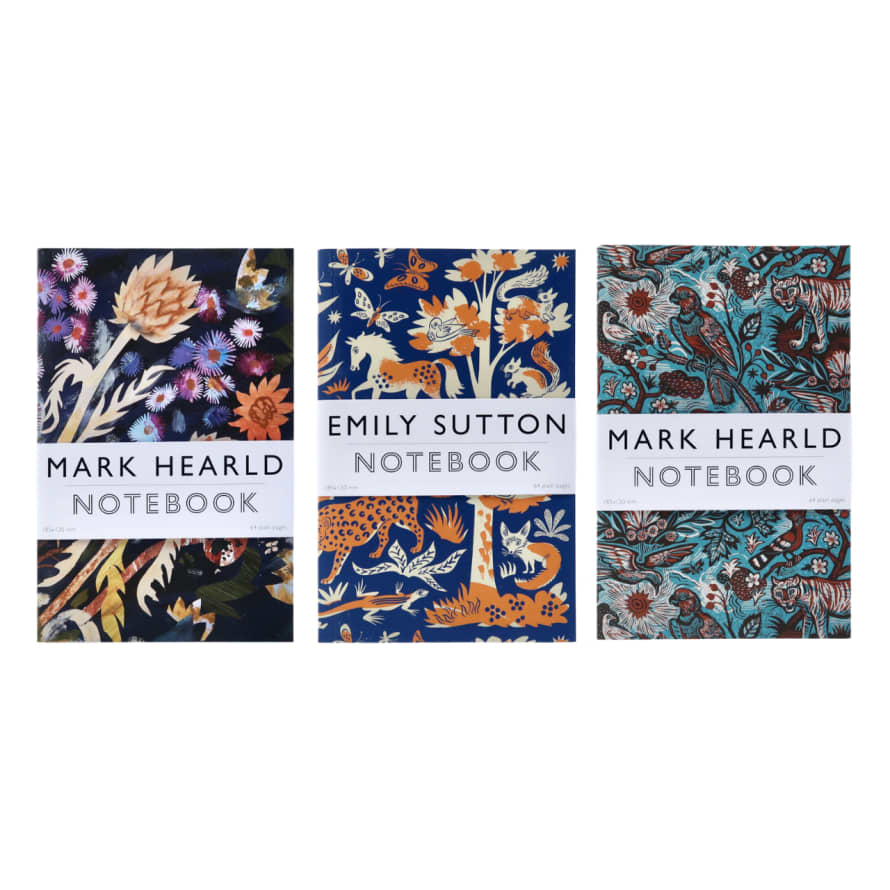 Art Angels Set of 3 Notebooks - Mark Hearld and Emily Sutton