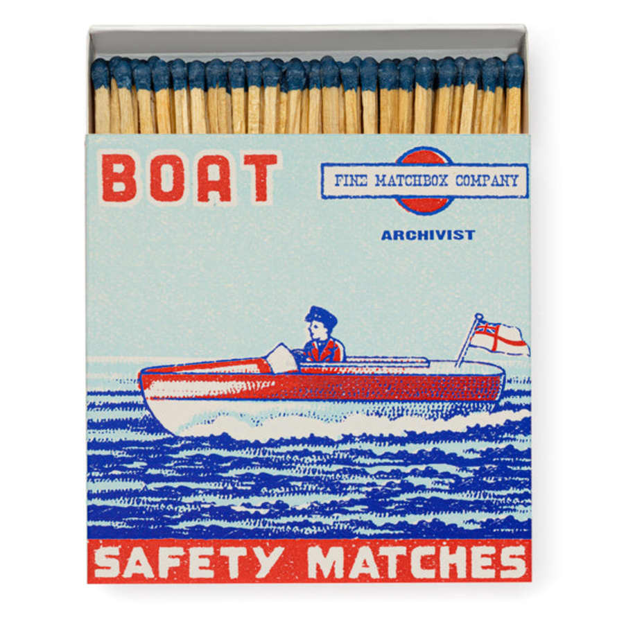 Archivist Boat Square Match Box