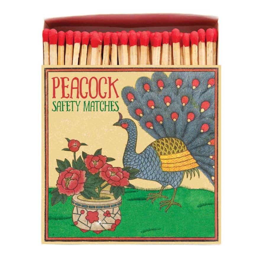 Archivist Peacock Square Match Box