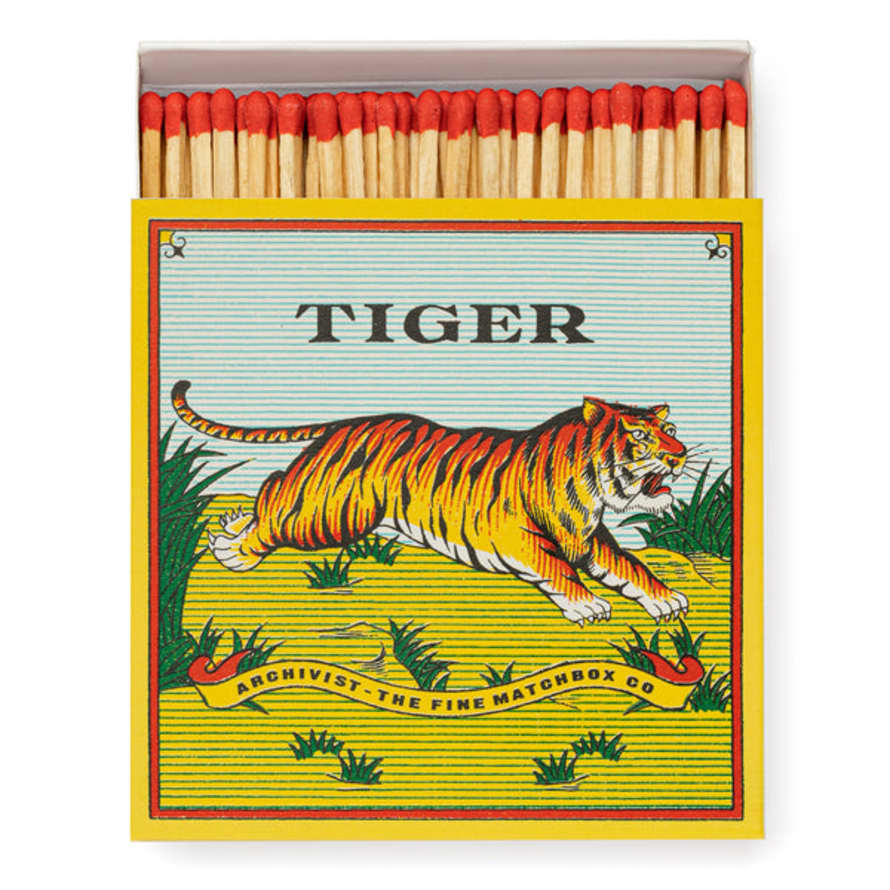 Archivist Tiger Square Match Box