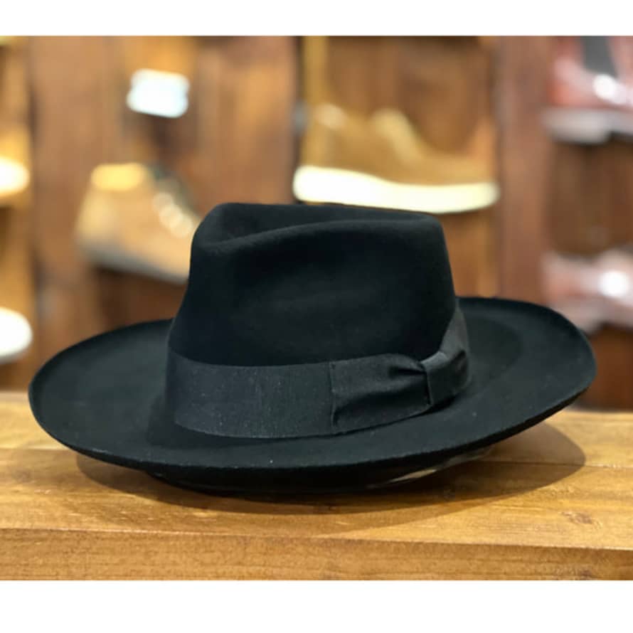 Faustmann Fedora Wool Hat - Black