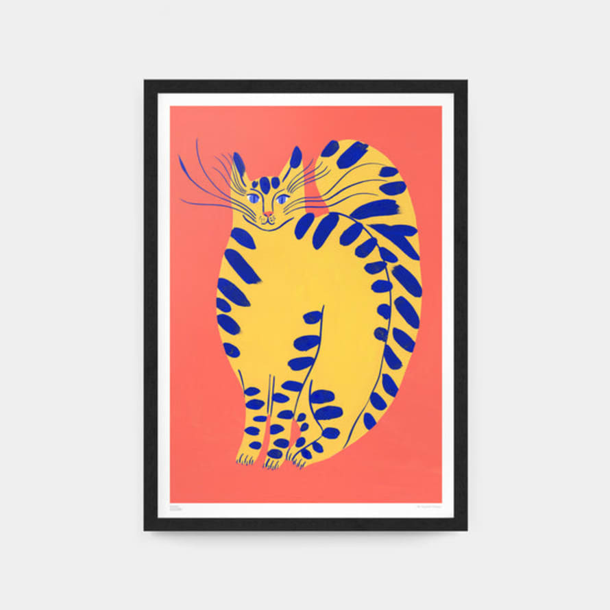 Agathe Singer A2 Unframed Yellow Kitten Print