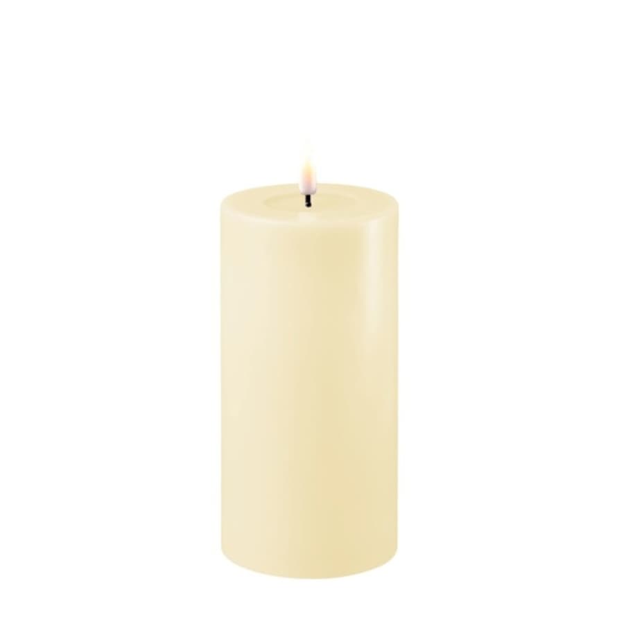 DELUXE Homeart 7.5 x 15cm Cream Battery Operated LED Candle