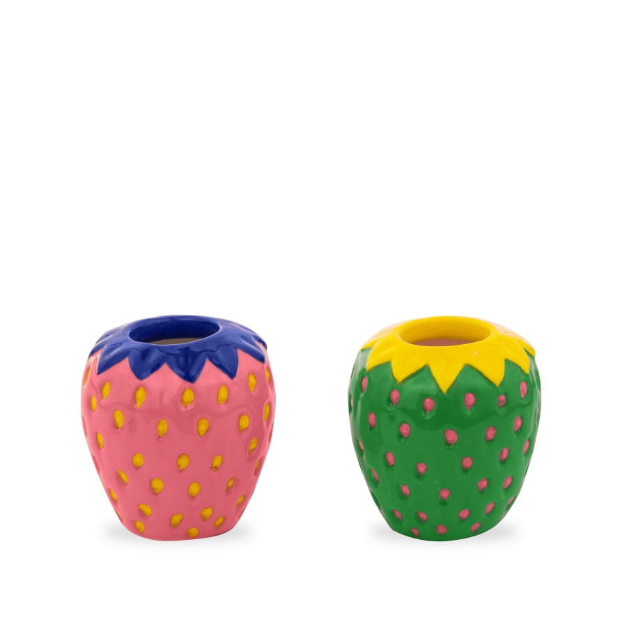 Ban.do Colourful Strawberries Candle Holder