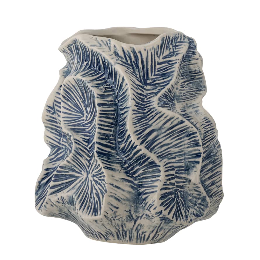 Bloomingville Guxi Vase, Blue, Stoneware