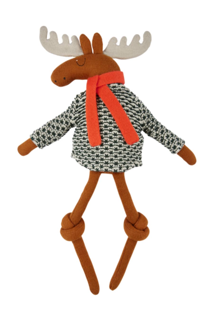 Sophie Home Cotton Knit Stuffed Animal Ragdoll - Moose