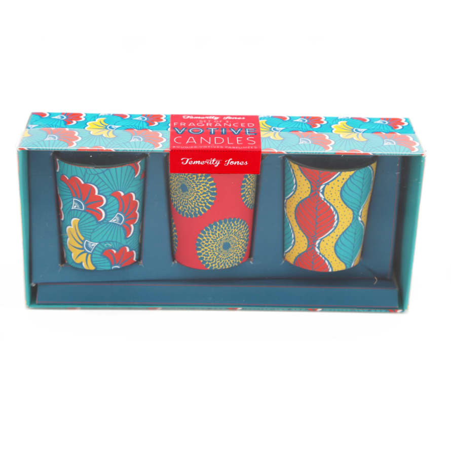 Temerity Jones Colour Pop Batik Candle Pots : Set of 3