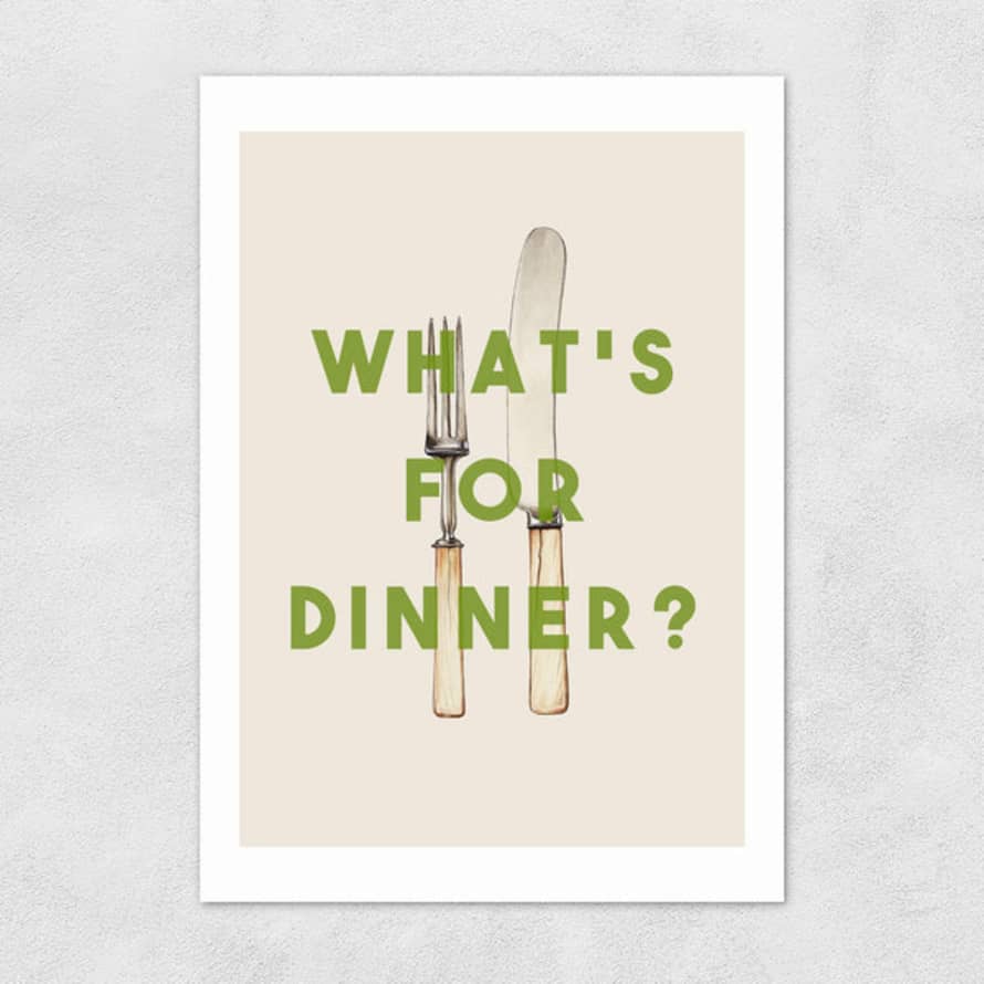 East End Prints  What's For Dinner Print