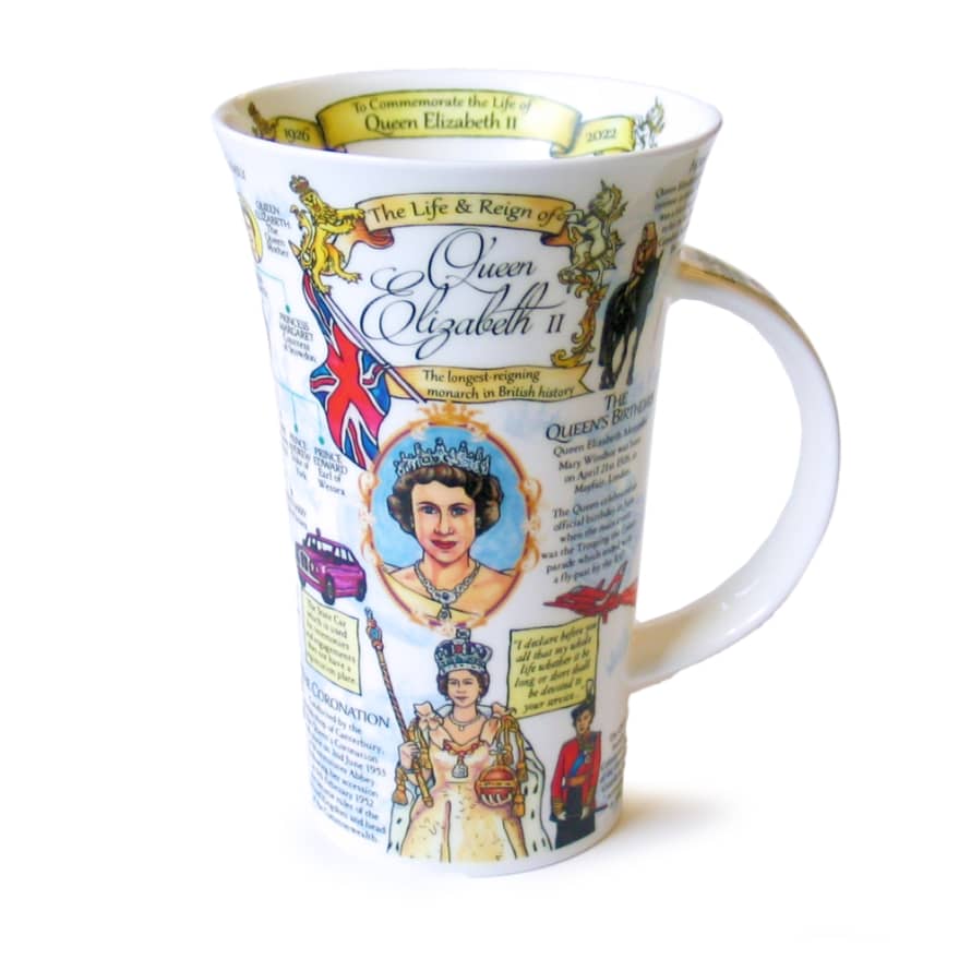 Dunoon Glencoe The Life and Reign Queen Elizabeth II Mug