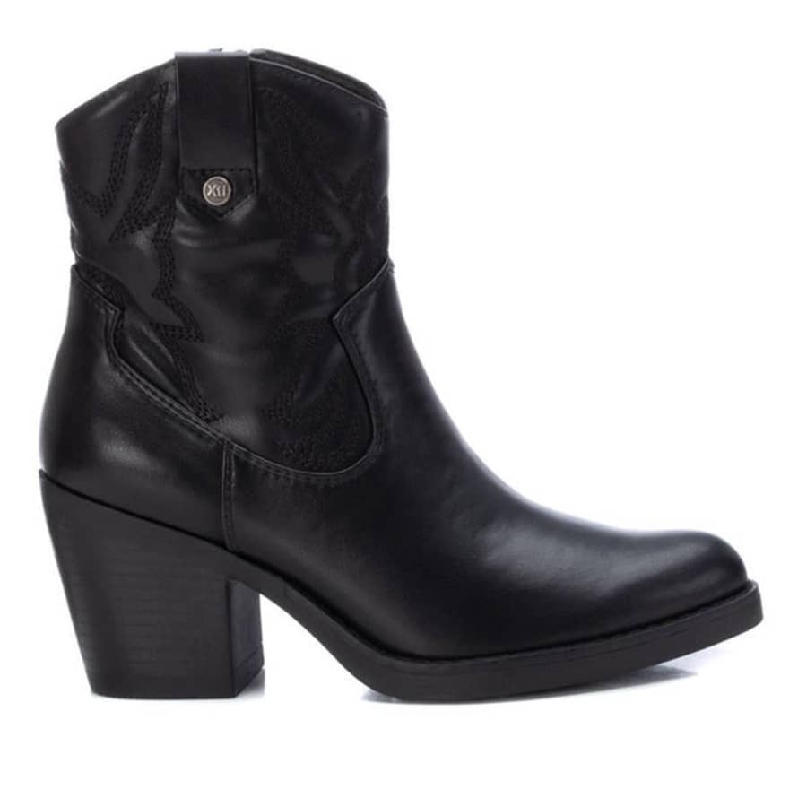 Xti Western Ankle Boots Pu - Black