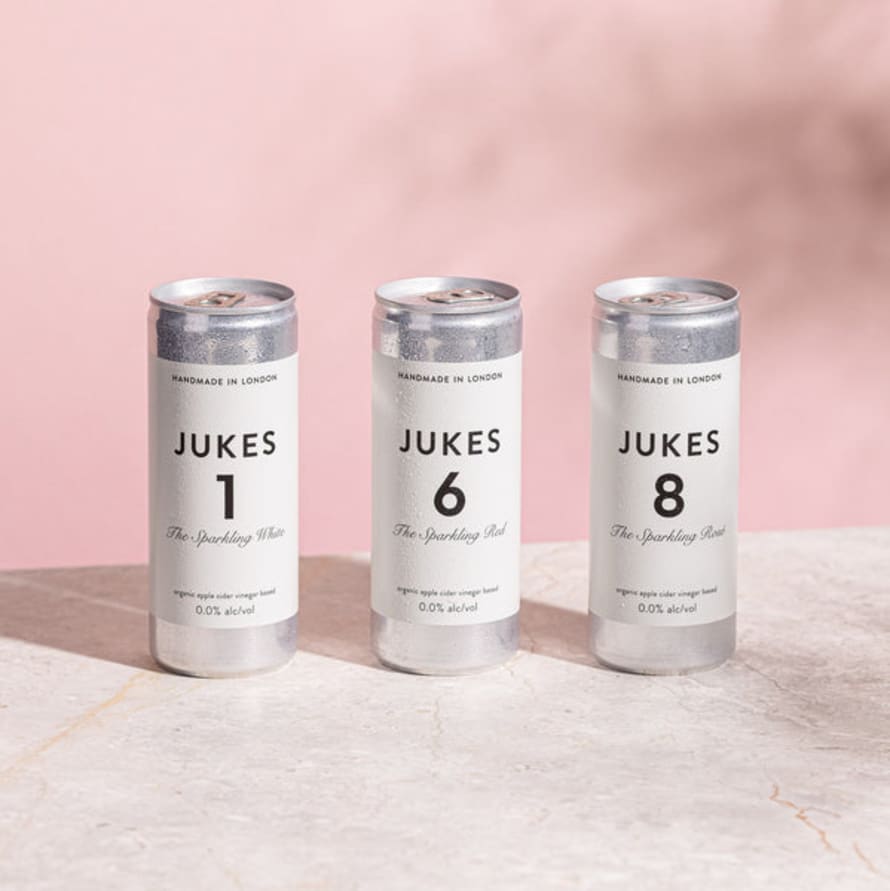 Jukes Cordialities Pack of 12 Pre Mixed Sparkling Jukes Collection in Cans