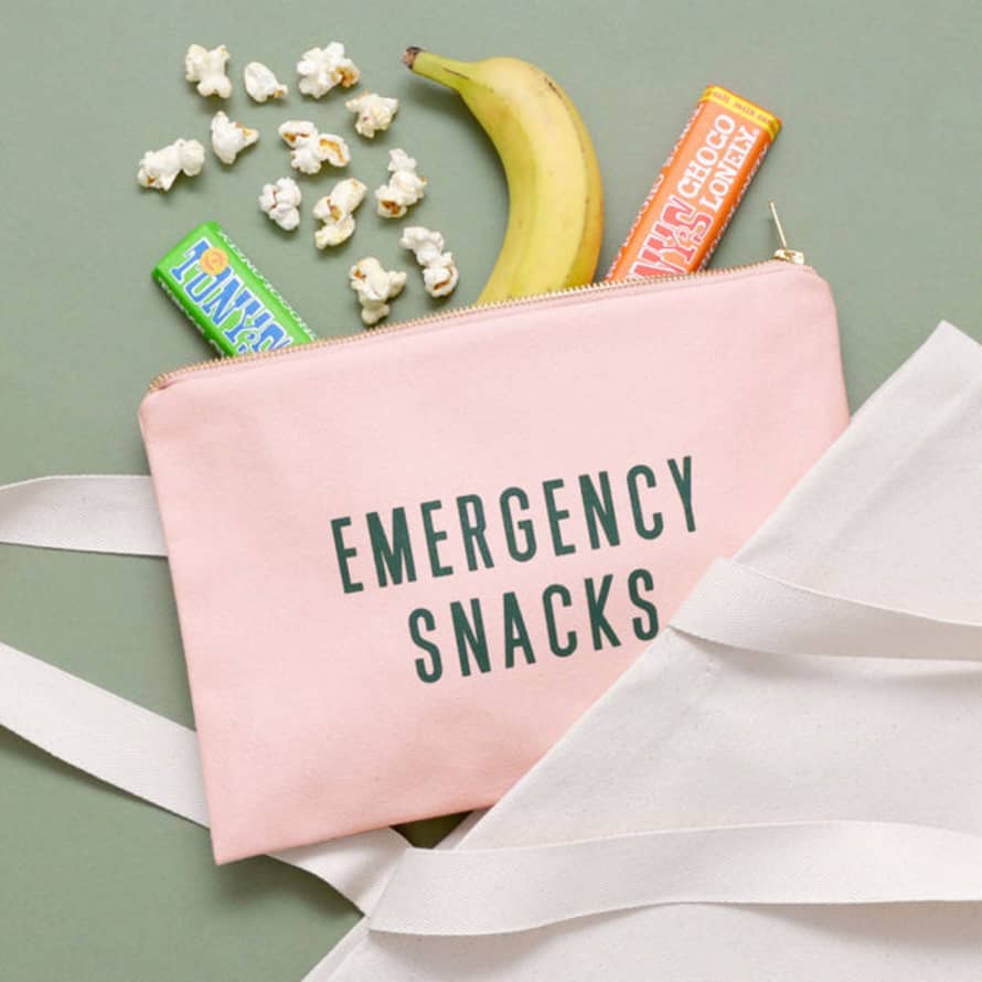 Alphabet Bags Emergency Snacks Blush Pink Pouch