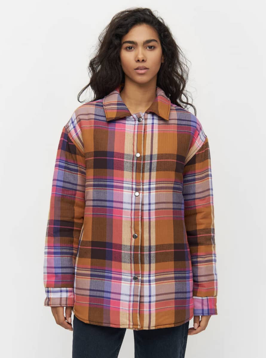 Knowledge Cotton Apparel  2190009 Oversize Check Overshirt Multi Check