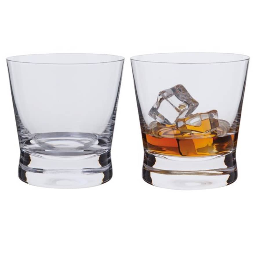 Dartington Crystal Set of 2 Bar Excellence Whisky Rocks Glasses