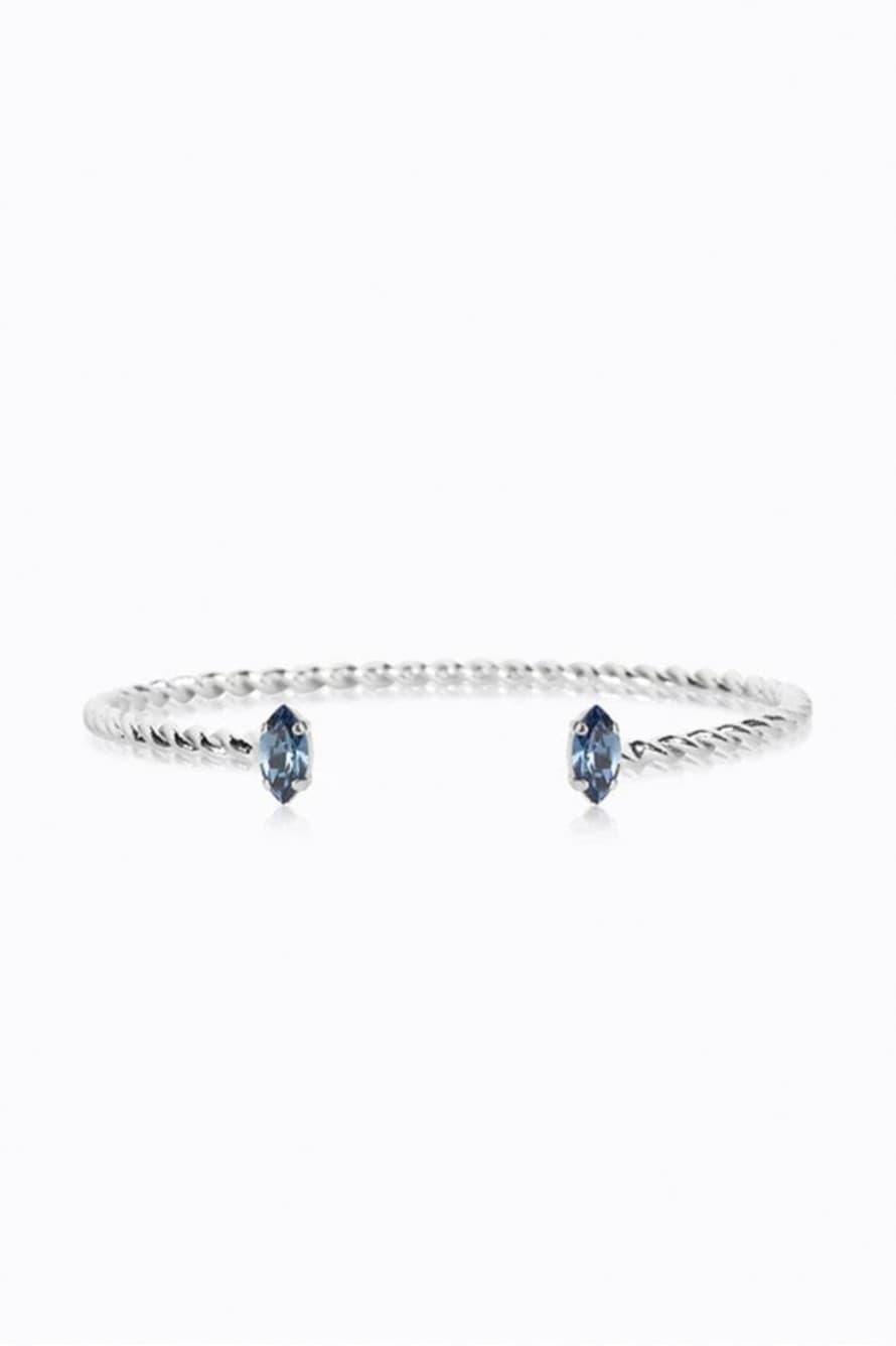 Caroline Svedbom Petite Navette Bracelet In Denim Blue