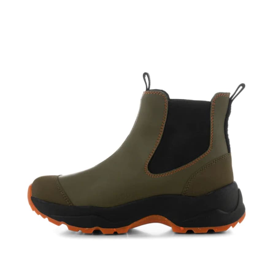 Woden Siri Waterproof Rubber Boots - Dark Olive