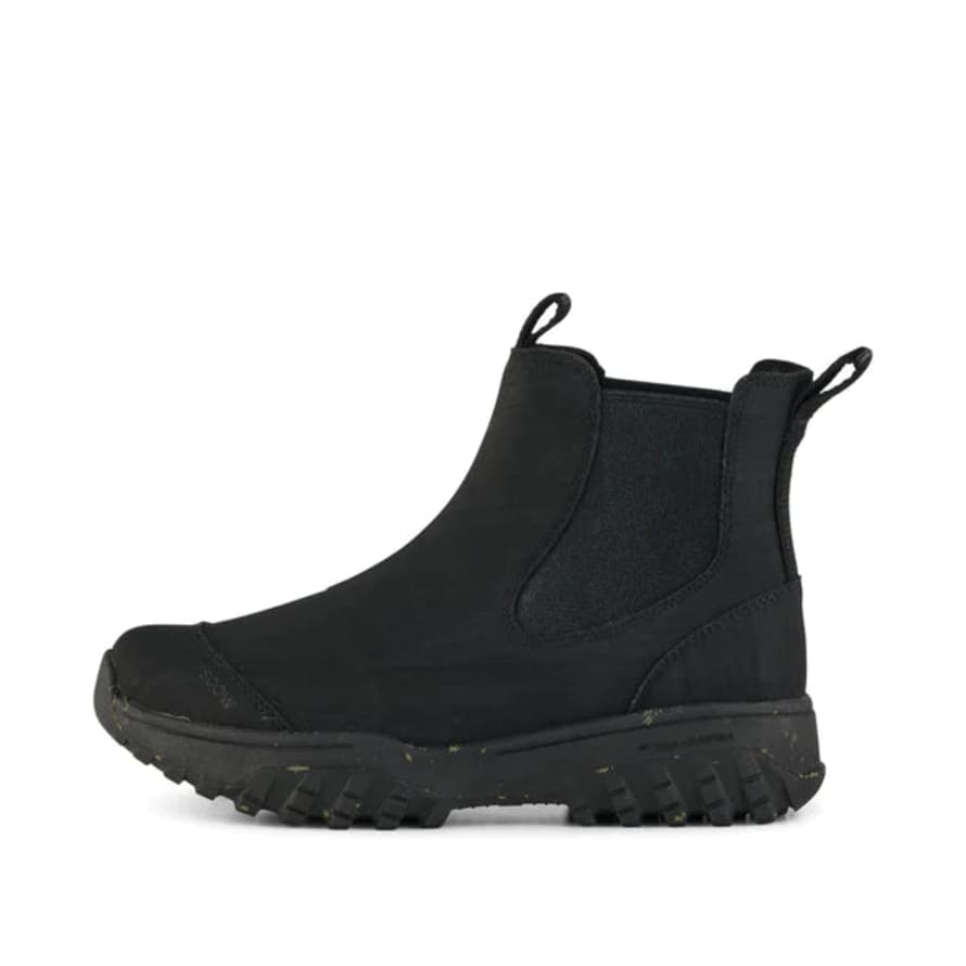 Woden Magda Rubber Track Boots - Black