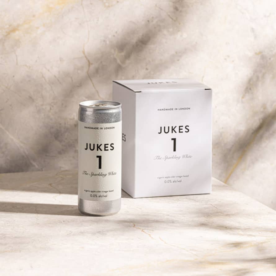 Jukes Cordialities Pack of 4 White Jukes 1 The Sparkling Can 