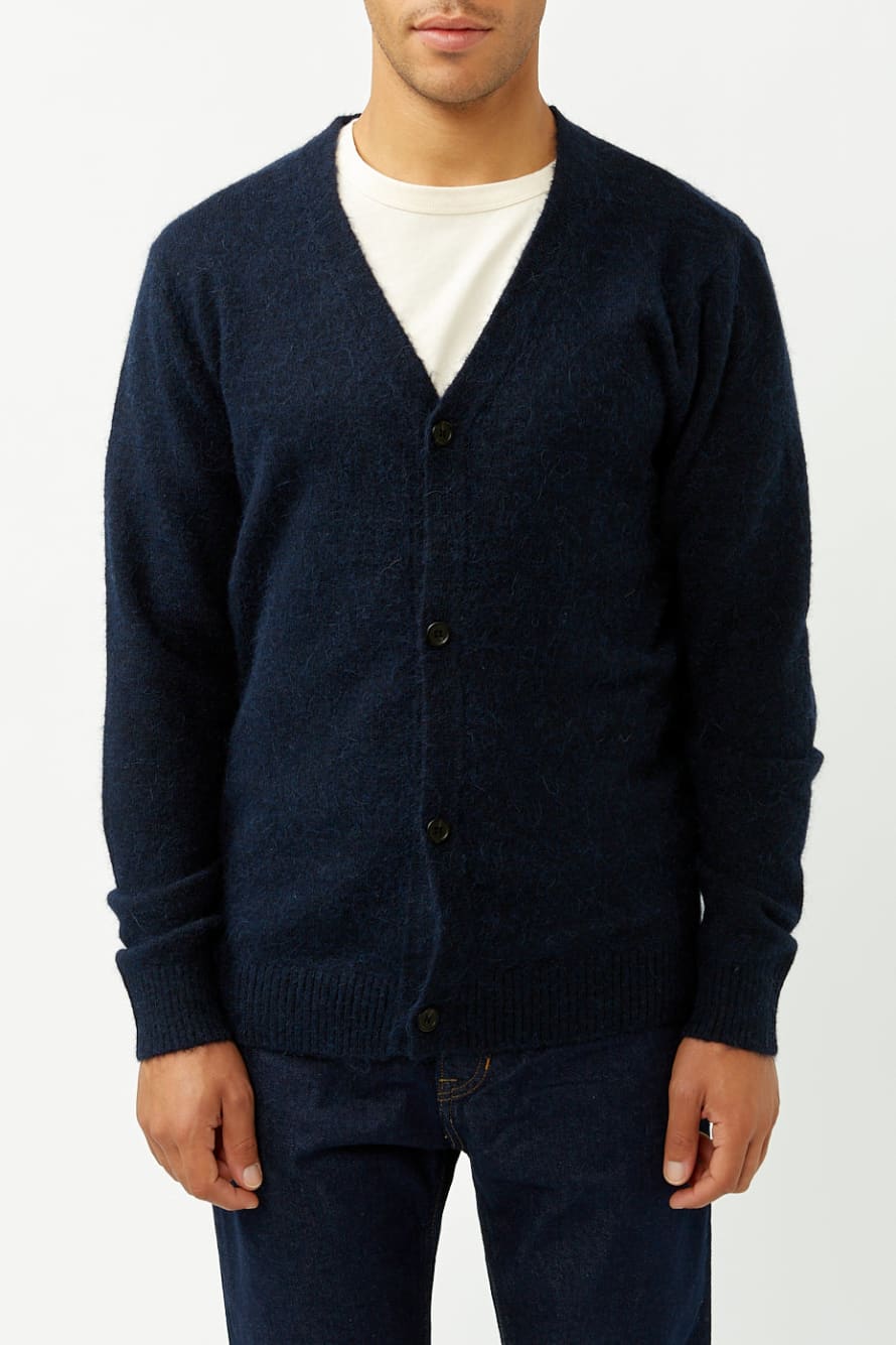 Selected Homme Sky Captain Knit Button Cardigan