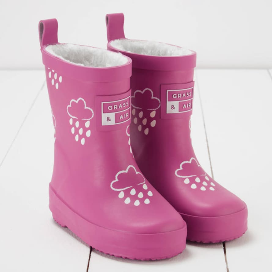 Grass & Air - Colour Changing Wellies - Orchid Pink