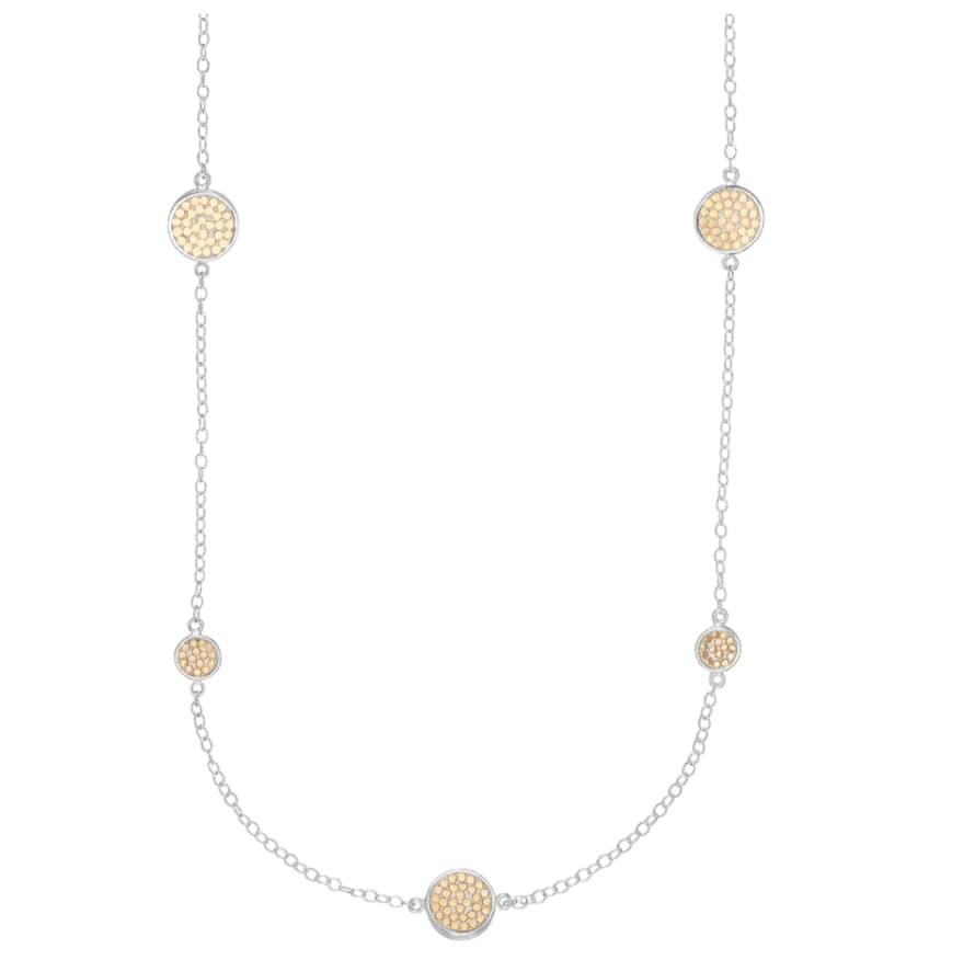 Anna Beck Classic Long Multi Disc Station Necklace