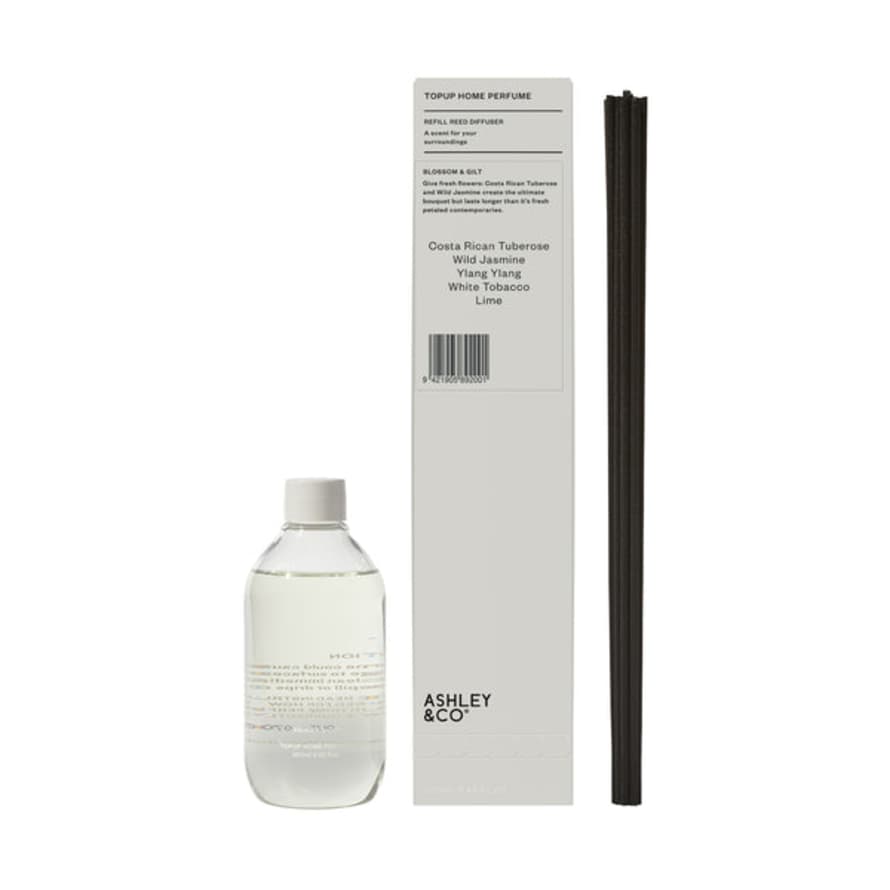 Ashley & Co 250ml Blossom and Gilt Reed Diffuser Refill 