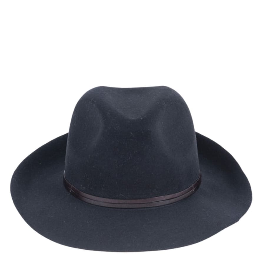 Travaux En Cours Felt Fedora Hat - Black