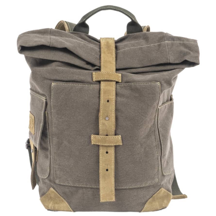 Travaux En Cours Small Cotton Backpack - Bronze