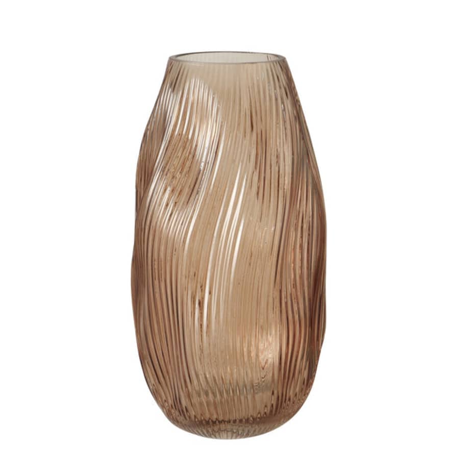 Boltze Saluna Beige Glass Vase