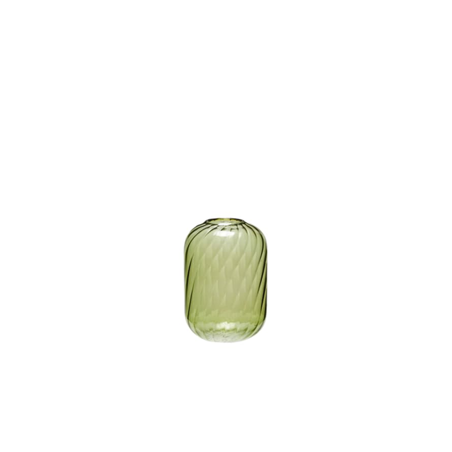 Hubsch Small Green Fleur Vase