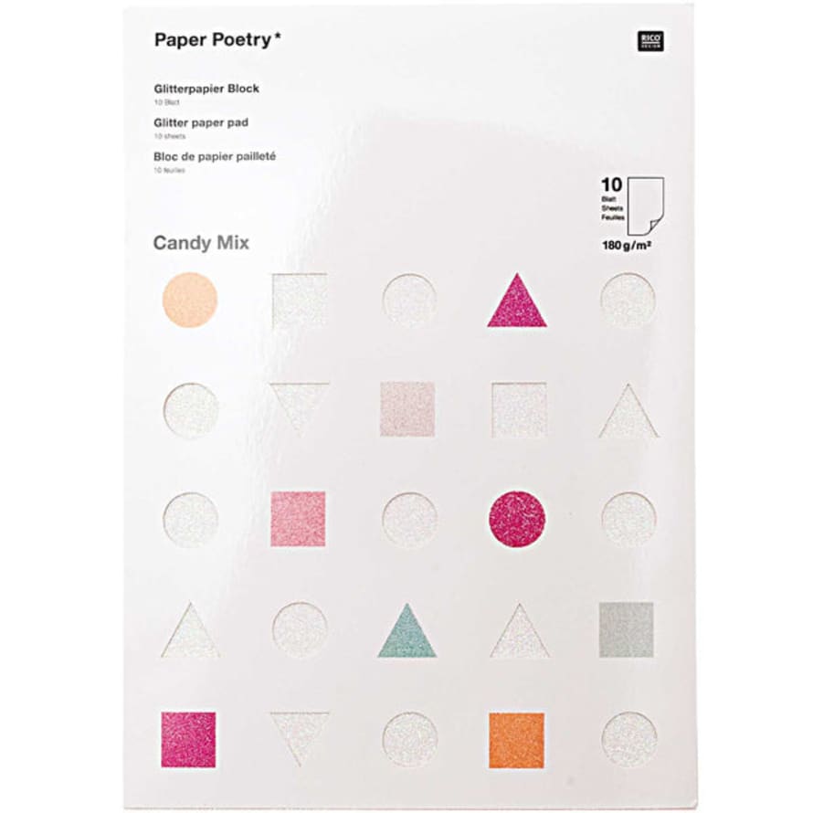 Rico Design Glitter Pad Candy Paper Mix Pad