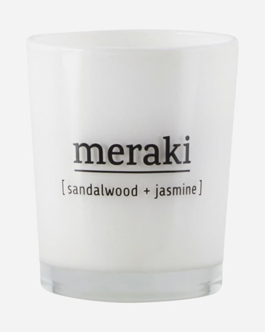 Meraki Small Sandalwood and Jasmine Scented Candle