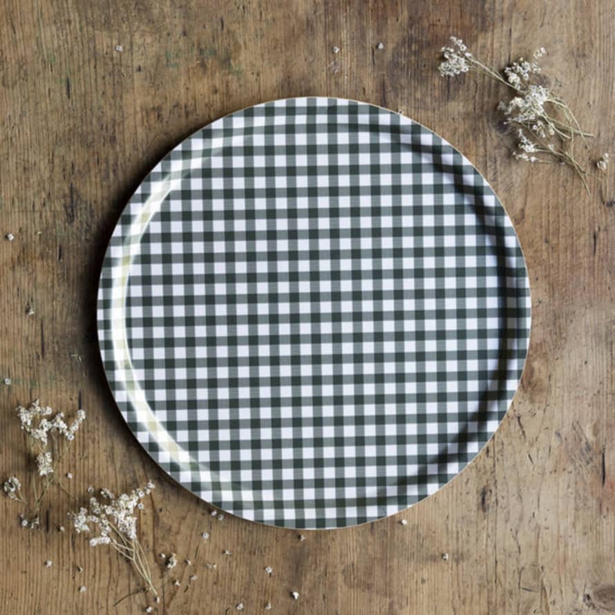 Storefactory Green Gingham Tray