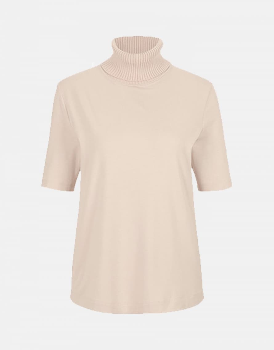 Riani Knitted Roll Neck Jersey T-shirt Size: 10, Col: Cream
