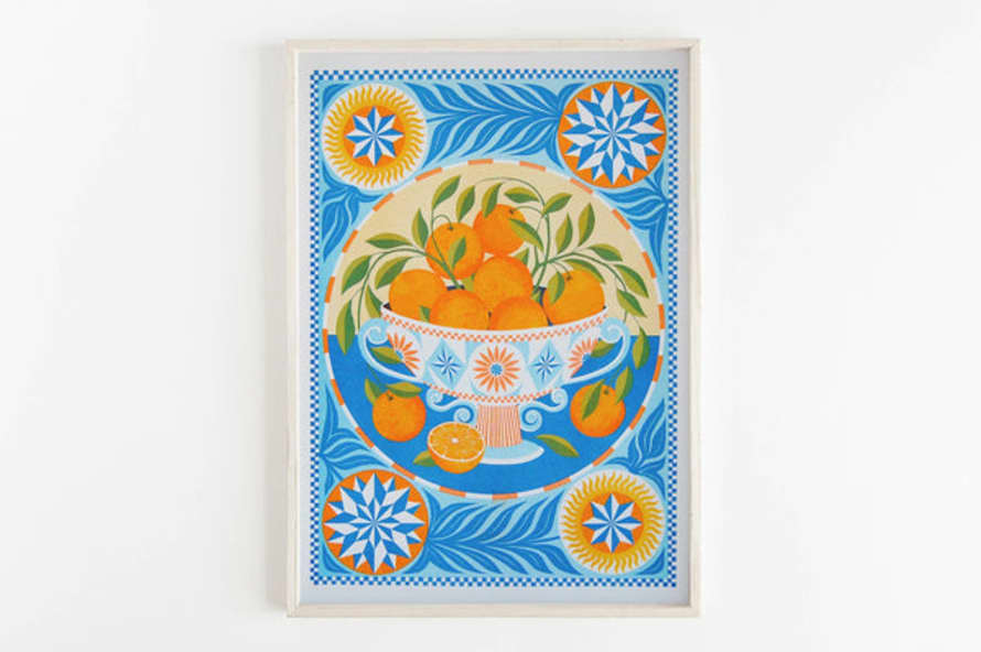 Printer Johnson Orange Bowl - A3 Risograph Print