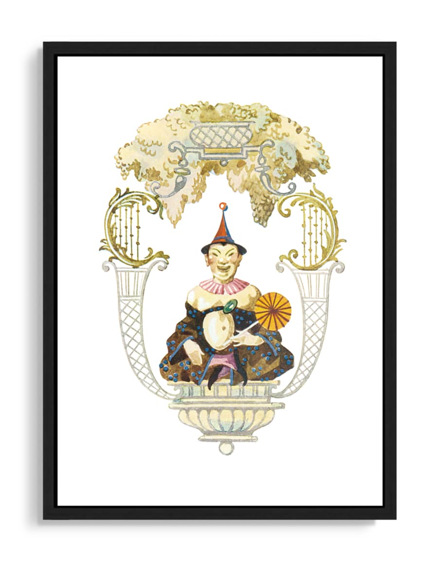 Tartan and Zebra Láminas Decorativas 'Art Deco Oriental' - 70x50cm / Diseño C