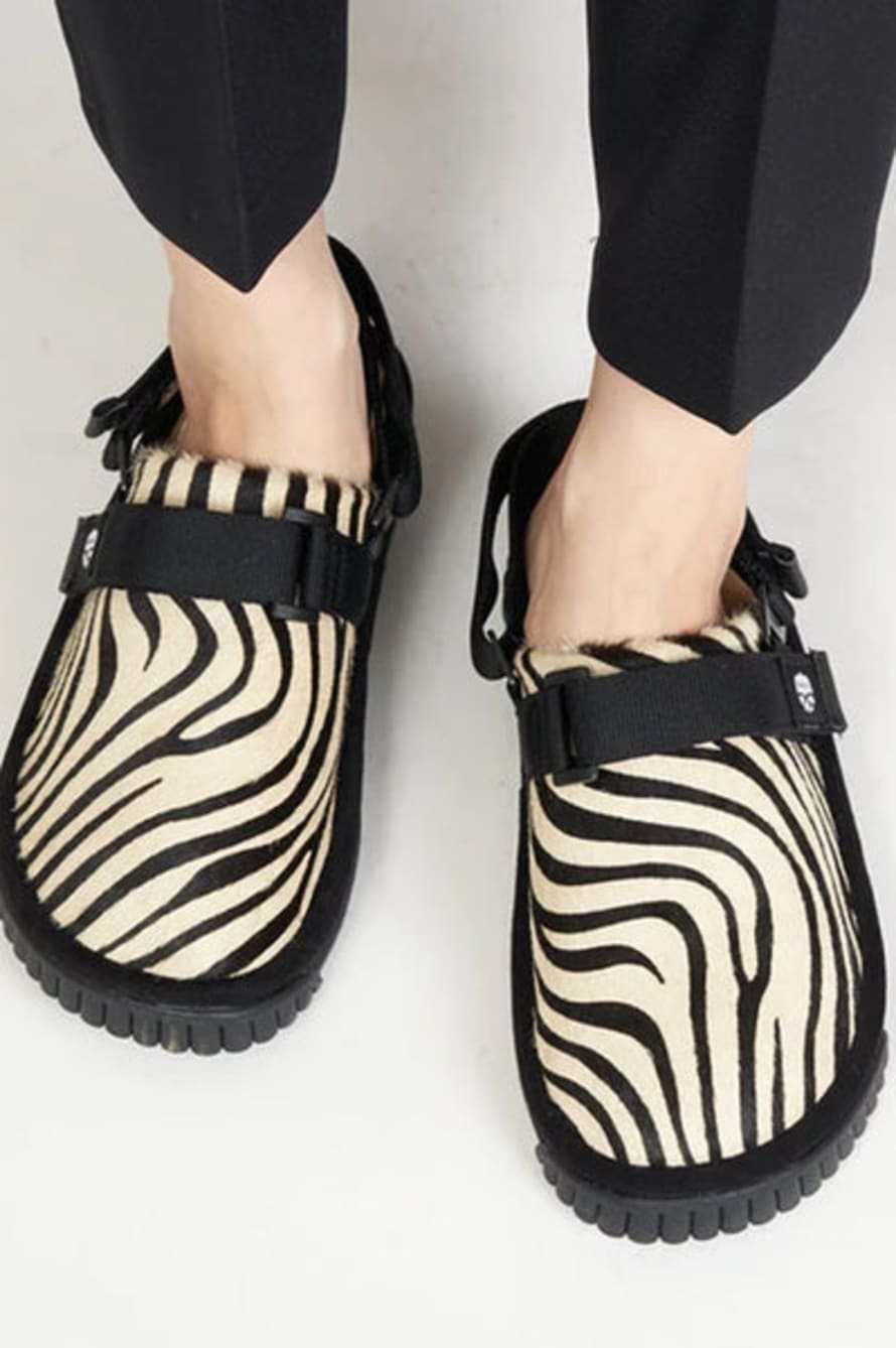 Shaka Zebra Platform Snug Clogs