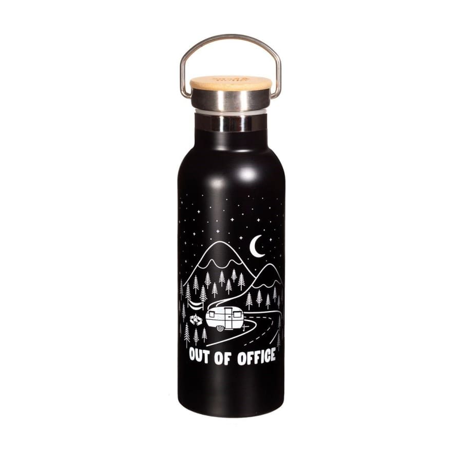 Sass & Belle  500ml Out of Office Printed Steel Bottle 