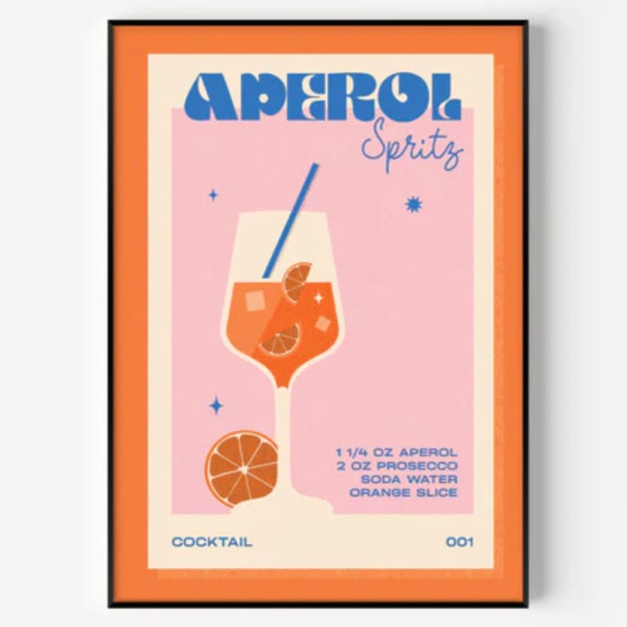 We Are Proper Good Aperol Cocktail Print