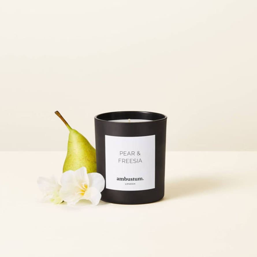 Ambustum Pear & Freesia Hand-poured Candle 220g