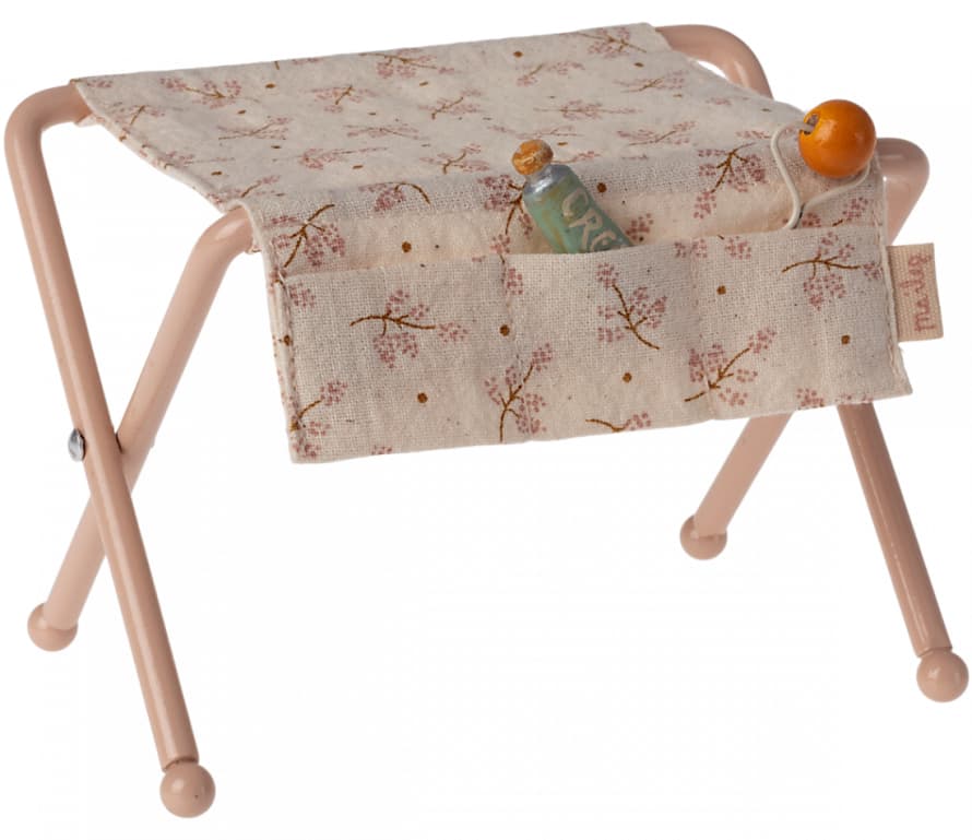 Maileg Baby Mouse Nursery Table Rose