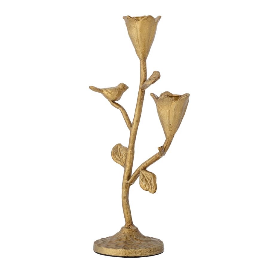 Bloomingville Trianon Candle Holder, Gold, Metal