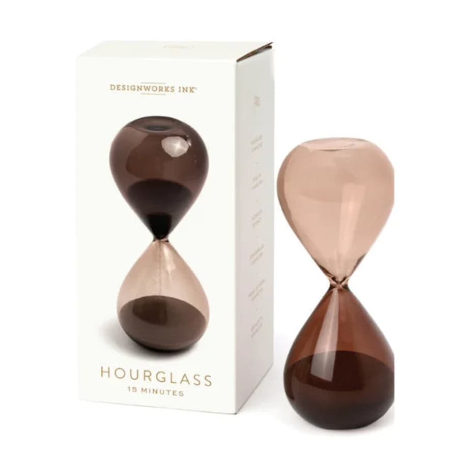 Designworks Ink Hourglass (15 Mins) - Smoky Quartz DHGL15-1001EU