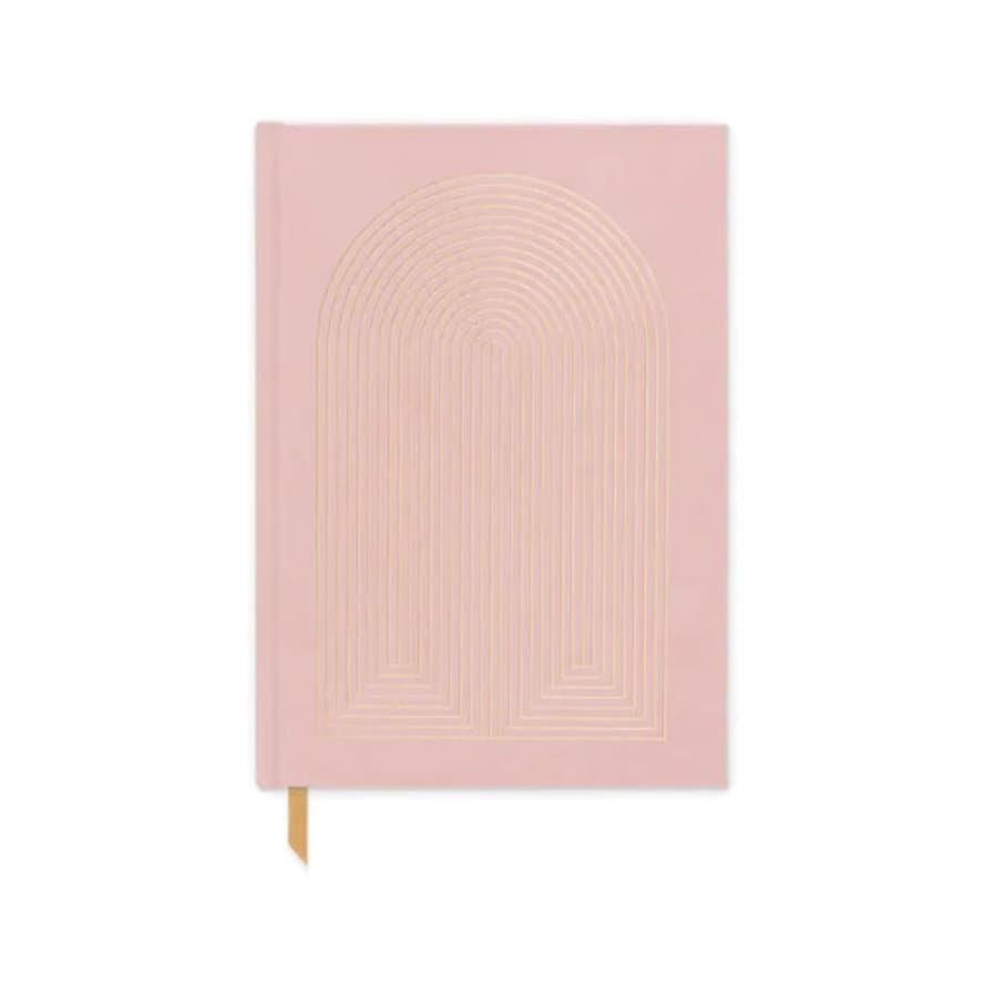 Designworks Ink Suedette Hardcover Journal- Dusty Pink- Radiant Rainbow JB58-1008EU