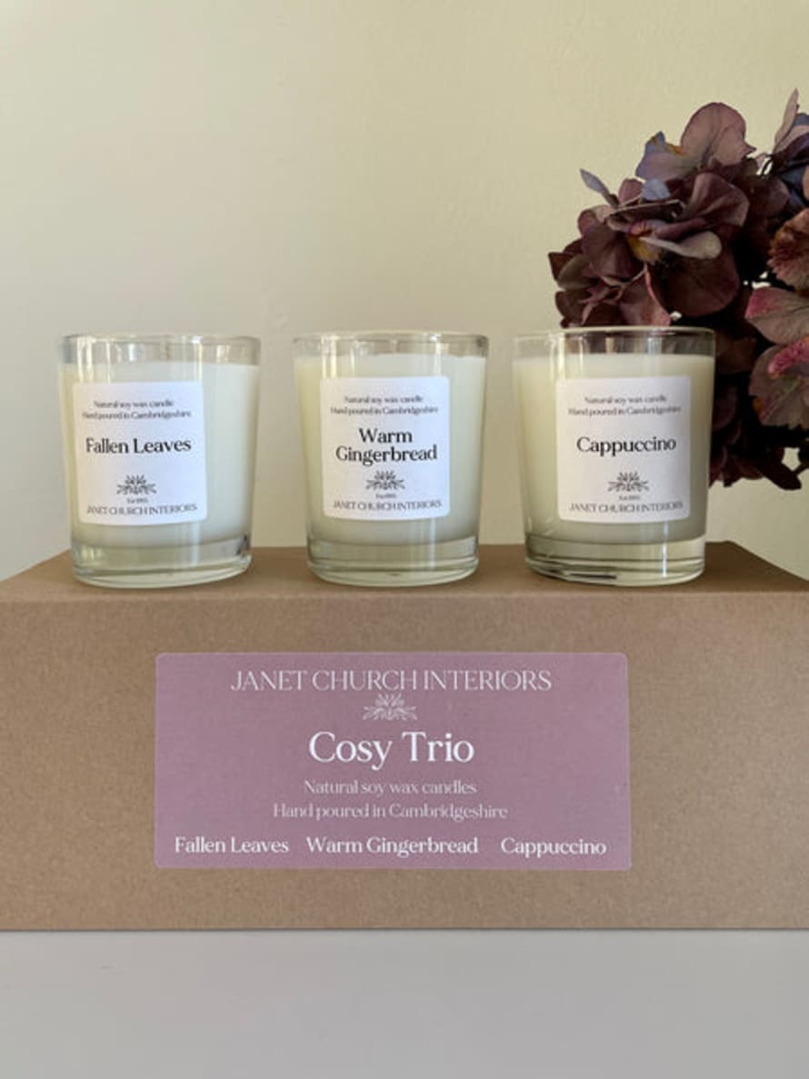 Janet Church Interiors Cosy Candle Trio 
