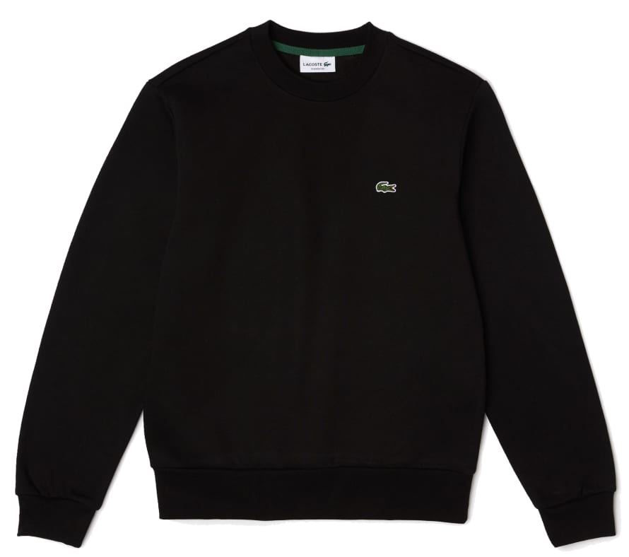 Lacoste Jogger Organic Cotton Sweatshirt Black