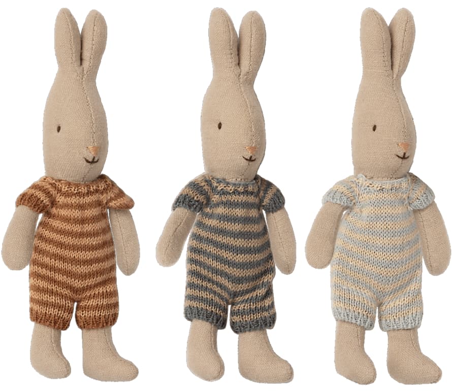 Maileg Micro Rabbit In Knitted Suit