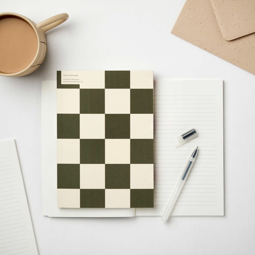 Kinshipped Checkerboard Notebook