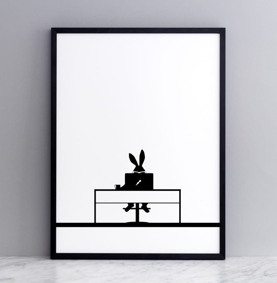 HAM Working Rabbit Print